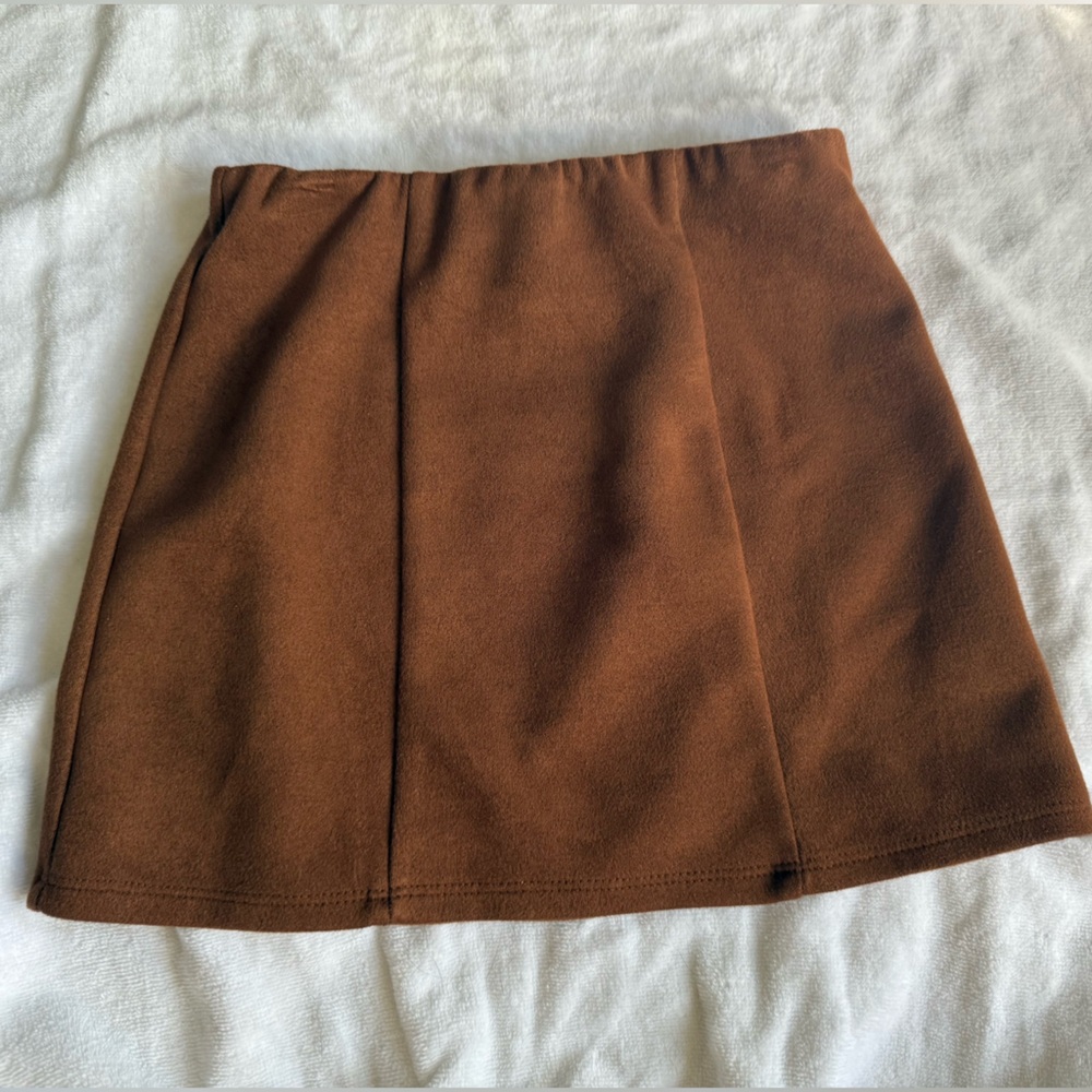 Francesca's Collections Brown Pencil Skirt